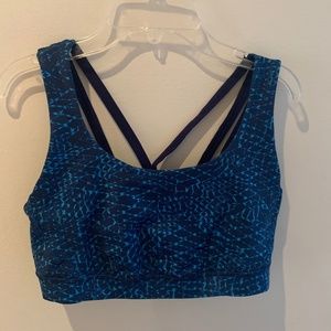 Lululemon Energy Bra Blue Green 10